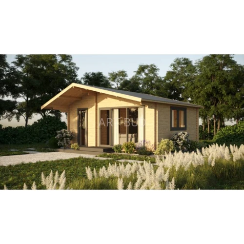 Dom drewniany Chaber Modern 600x450 27 m² - nowoczesny domek całoroczny