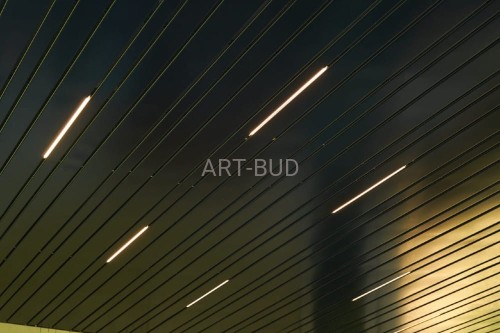 Sufit listwowy typ S podwieszany metalowy 