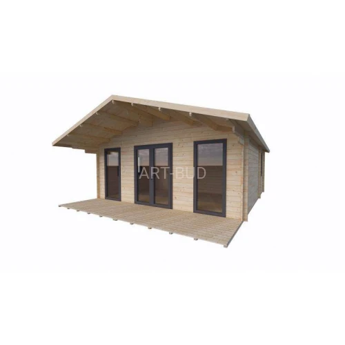 Domek drewniany Madura 45m2 nowoczesny dom rekreacyjny