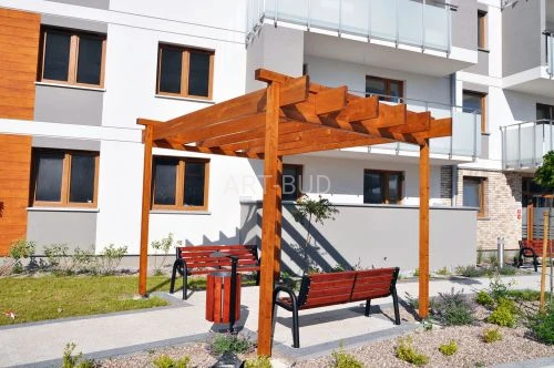 Drewniana pergola ogrodowa Duża 