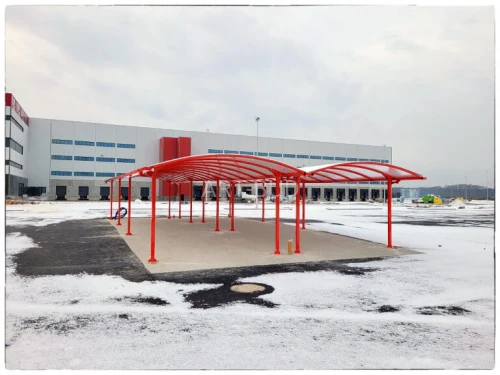 Wiata rowerowa Simple stalowa z dachem poliwęglanowym