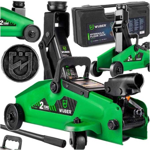 Podnośnik samochodowy niskoprofilowy 130-300mm w walizce 2T WUBER