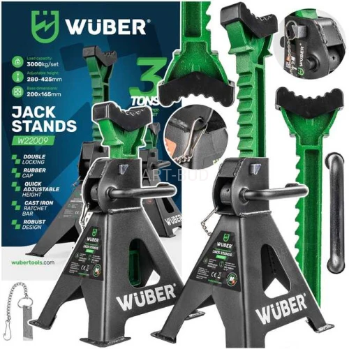 Kobyłki warsztatowe podpory z blokadą 3T 2szt