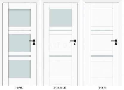 Drzwi Dalia linia Prestige Windoor pełne, pokojowe i łazienkowe
