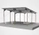 Carport K6000B konstrukcja stalowa pod panele PV