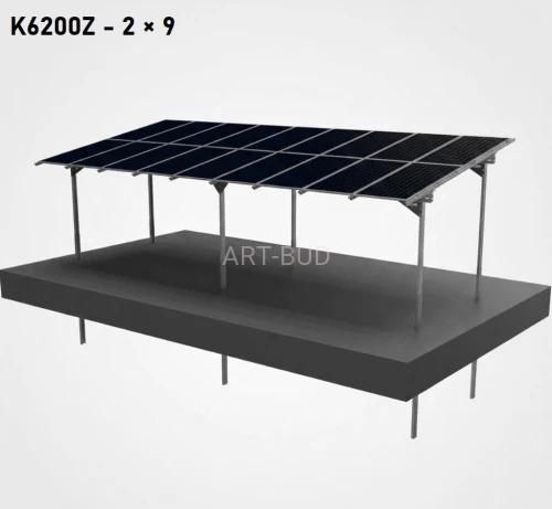 Carport konstrukcje K6200Z i K6300Z pod panele PV
