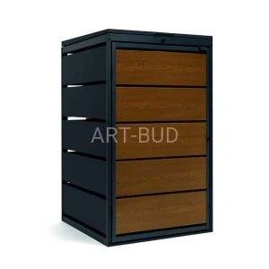 Zabudowa metalowa na kosze 240L Kuba 1 i 2 komorowa