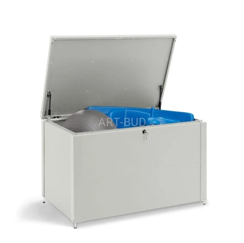 Schowek tarasowy metalowy mały 105 cm 470L 