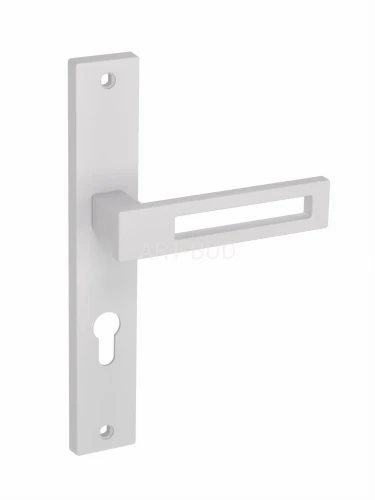 Klamka systemu TOM z szyldem na wkładkę 