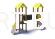 Plac zabaw z płyty HDPE dwie wieże