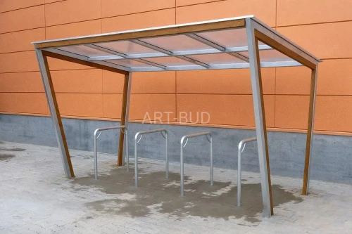 Wiata na rowery Trapezoid