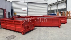 Kontener  KP7 otwarty hakowy 1200 mały hak