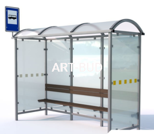 Wiata przystankowa zabudowana Krokus I 315 cm