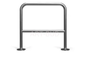 Stojak rowerowy Odwrócone U z poprzeczką