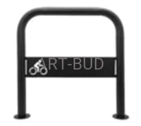 Stojak rowerowy odwrócone U – z logo