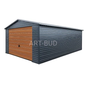 Garaż blaszany 4 x 6 m dwuspadowy 