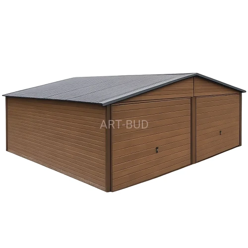 Garaż dwustanowiskowy 6x5 dach dwuspadowy