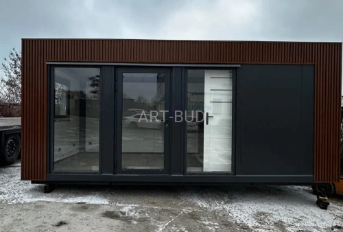 Kontener mieszkalny 6x3 z aneksem kuchennym i łazienką