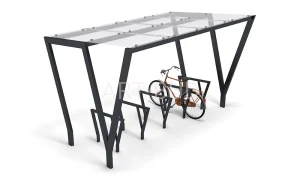 Wiata na rowery PAM  M1 dach szklany