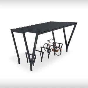 Wiata na rowery PAM  M1 dach z blachy trapezowej