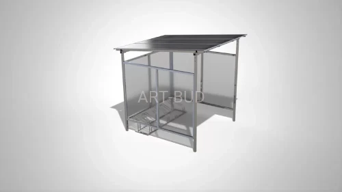 Wiata na rowery Skyflat S1 solid