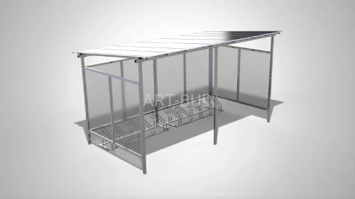 Wiata na rowery Skyflat S2-S6 solid 