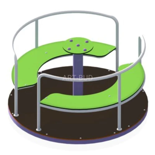 Karuzela tarczowa z siedziskami na plac zabaw KA-004 dla dzieci