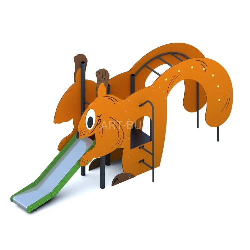Zestaw na plac zabaw dla dzieci Wiewióra zjeżdżalnia wspinaczka drabinki