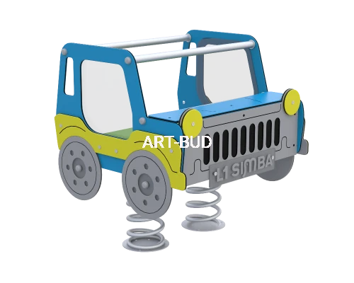 Bujak sprężynowy dla dzieci na plac zabaw dwuosobowy HDPE