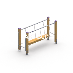 Równoważnia dla dzieci pomost z belką na plac zabaw ścieżka zdrowia