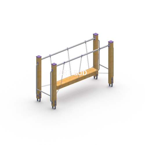 Równoważnia dla dzieci pomost z belką na plac zabaw ścieżka zdrowia