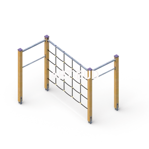 Przeplotnia linowa z drążkiem dla dzieci na plac zabaw ścieżka zdrowia