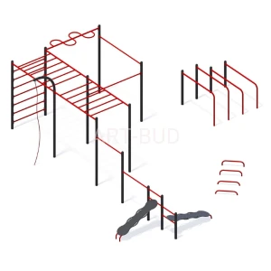 Zestaw street workout do ćwiczeń na zewnątrz siłownia plenerowa SW-008