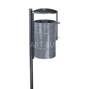 Kosz na śmieci 35 l Lawenda z blachy ocynkowanej 