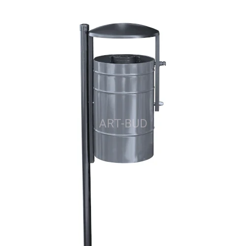 Kosz na śmieci 35 l Lawenda z blachy ocynkowanej 