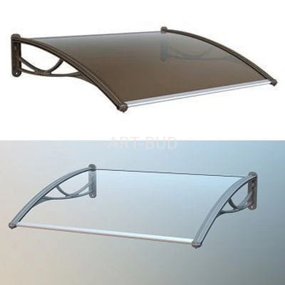 Daszek markiza modułowa z poliwęglanu 150 X 80 cm brąz lub szary Gutta