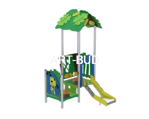 Zestaw zabawowy Jungle na plac zabaw z wieżą i zjeżdżalnią ZZJE/0100