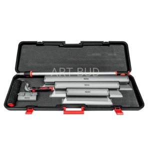 Aluminiwe szpachle do gładzi 40,60,80 cm wraz z adapterem i kijem-teleskopowym
