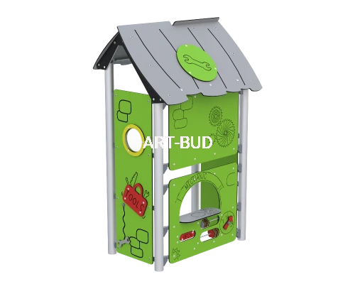 Domek zabawowy mechanik dla dzieci na plac zabaw WS/0145