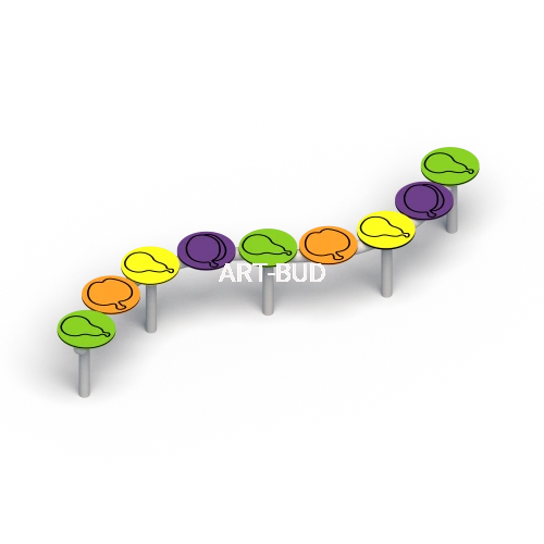 Ławka równoważnia na place zabaw 
