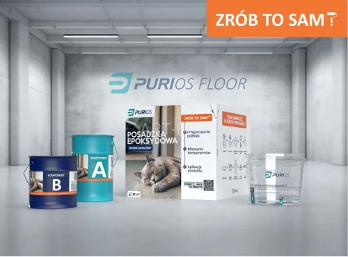 Purios Epoxy Floor DIY - Zrób to sam - Zestaw na 20m2