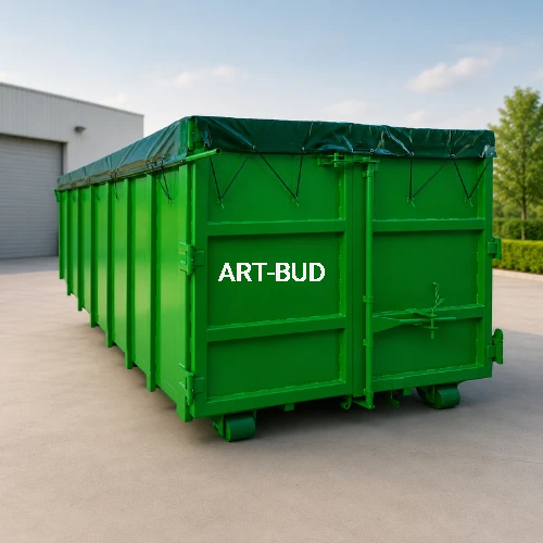 Kontener KP-15 otwarty na gruz odpady budowlane i komunalne