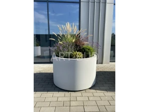 Duża donica betonowa okrągła średnica 100 cm wysokość 60 cm