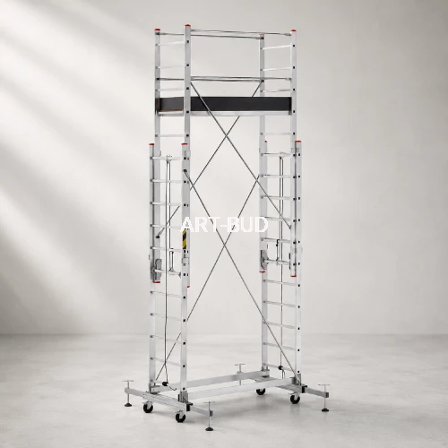 Rusztowanie jezdne aluminiowe z regulacją wysokości HIGHER 2x15 8,10 m