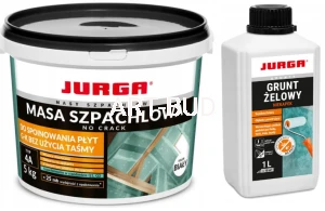 Masa szpachlowa JURGA NO CRACK 5kg + GRUNT ZELOWY 1L