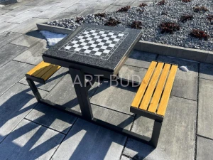 Stół do gry w szachy z kamiennym blatem VIGO 1115