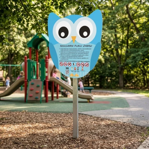 Tablica plac zabaw regulaminowa PARK 0907