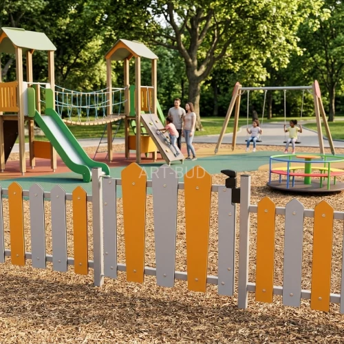 Kolorowa bramka ogrodzeniowa dla dzieci PARK 0927