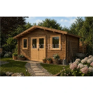 Drewniany domek narzędziowy TOMASZ C 504×380 cm – 19,2 m²