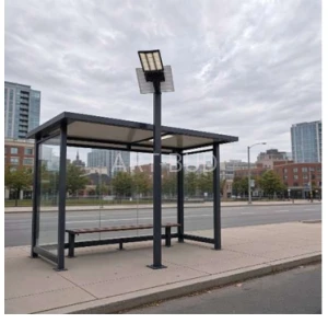 Słup z lampą solarną LED 3 m